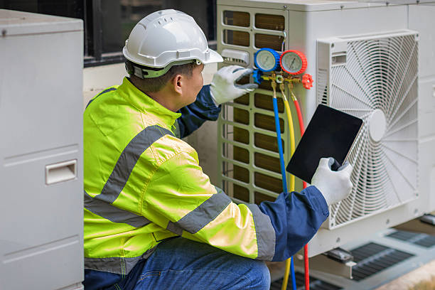 Professional Hvac technician working in Madison, NC